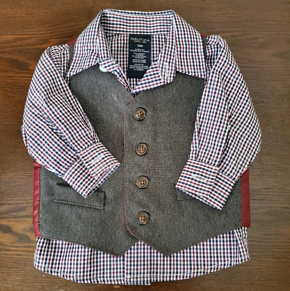 Nautica casual wear for a baby boy.